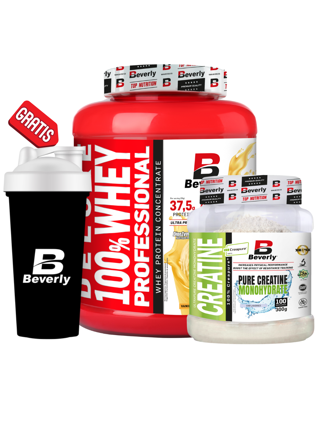 Pack Deluxe whey 2k + creapure 100 servicios