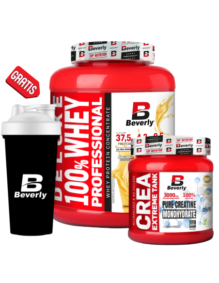 Pack Deluxe whey + Creatina 300g/60 servicios
