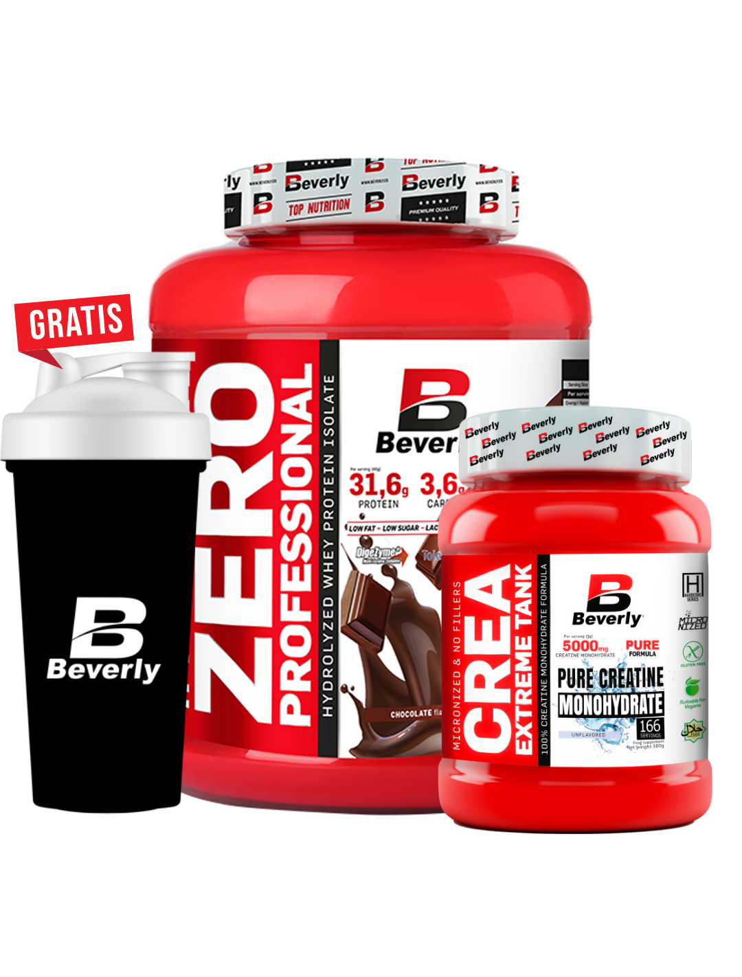 Pack Hydrolyzed zero 2k + creatina 166 servicios - shacker gratis
