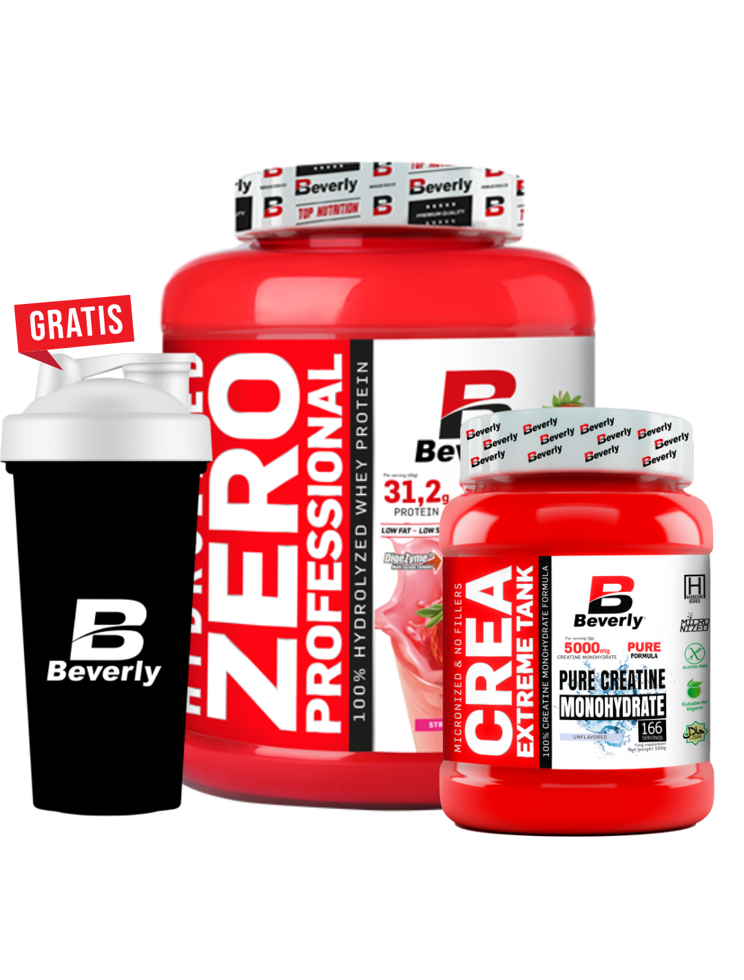 Pack Hydrolyzed zero 2k + creatina 166 servicios - shacker gratis