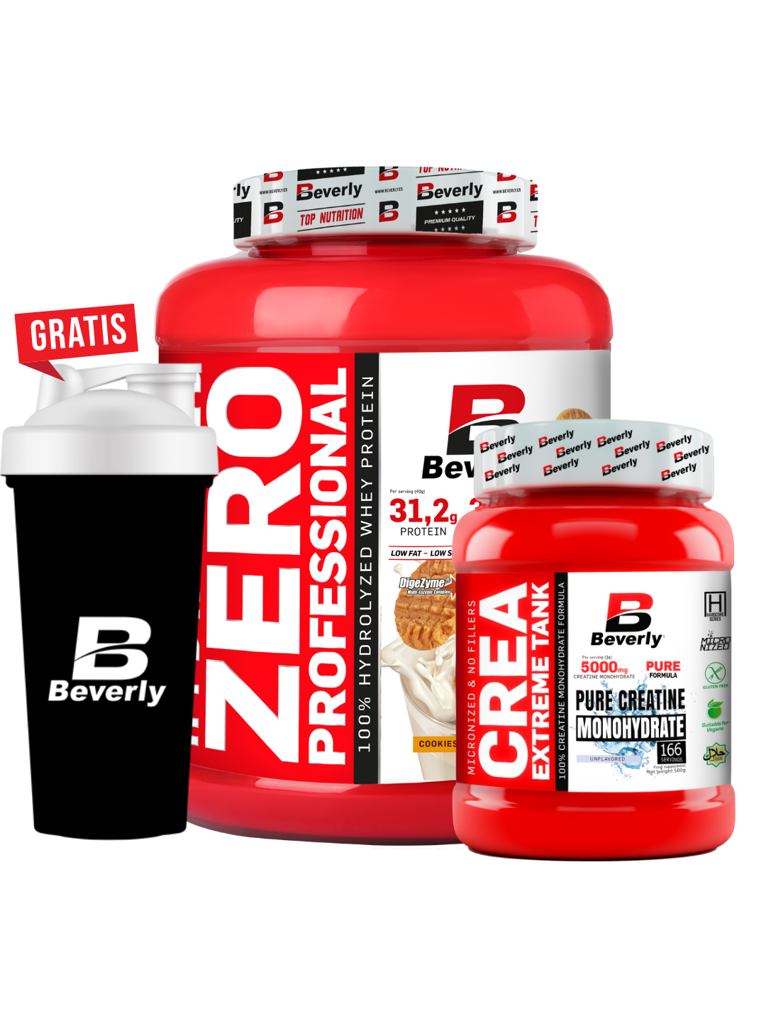 Pack Hydrolyzed zero 2k + creatina 166 servicios - shacker gratis