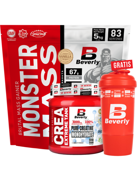 Pack Monster Mass 11libras + creatina 60 servicios - shacker gratis