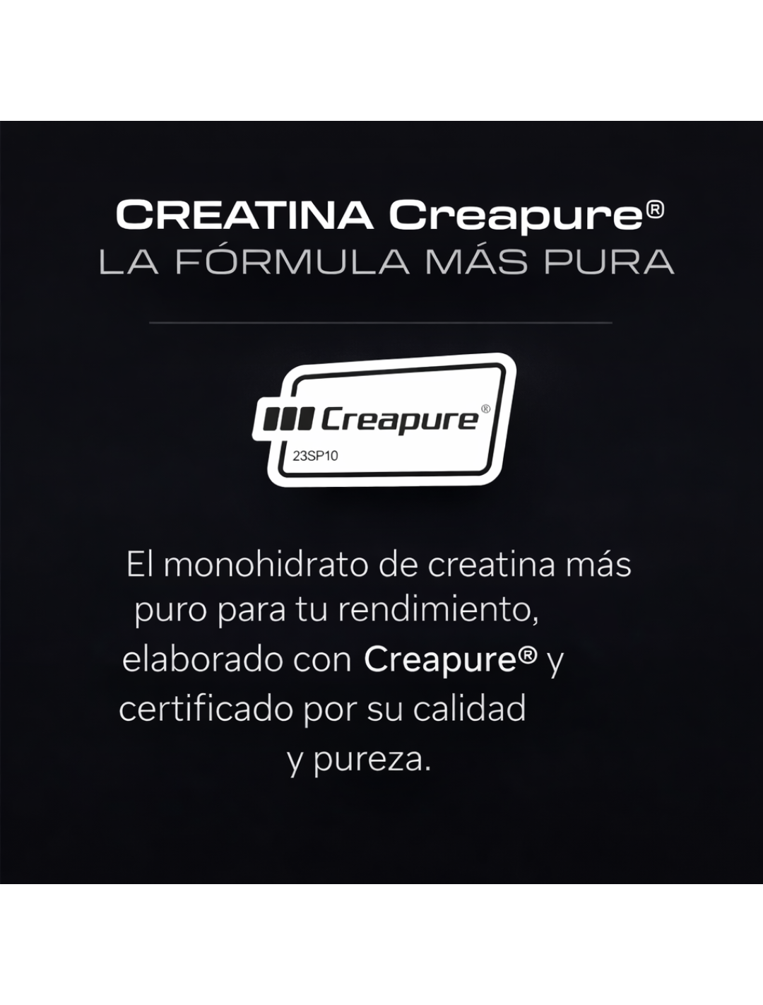Creatina monohidrato Creapure® 300 g - 100 servicios