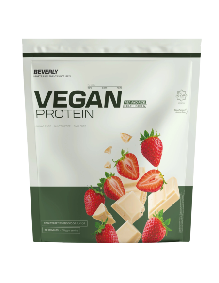 Vegan protein 900gr/ 2libras- fresa con chocolate blanco