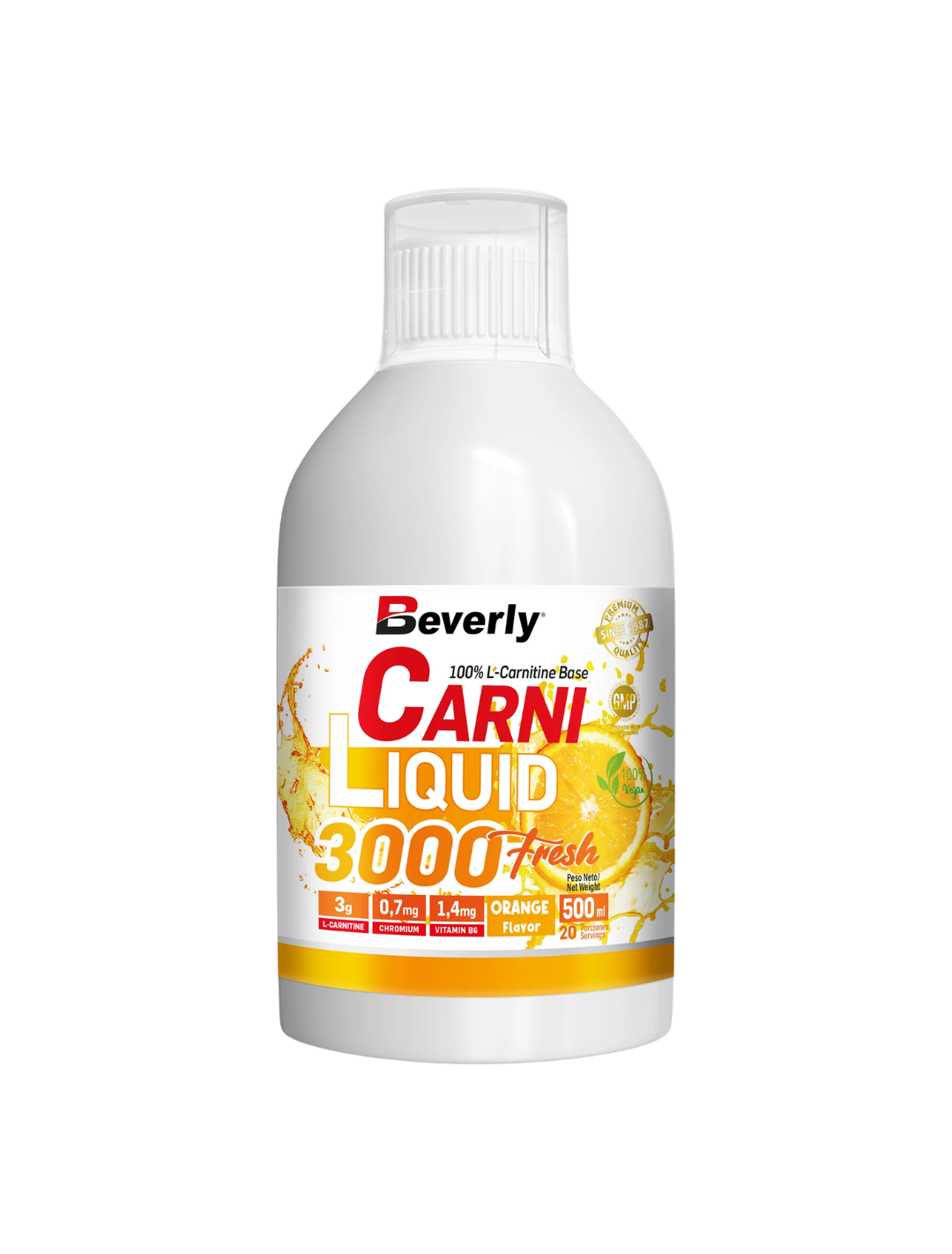 Carni Liquid con Vitamina B6 - 500 ml - Orange