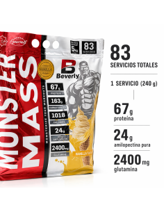 Monster mass 5k /11libras / sabor vainilla 2