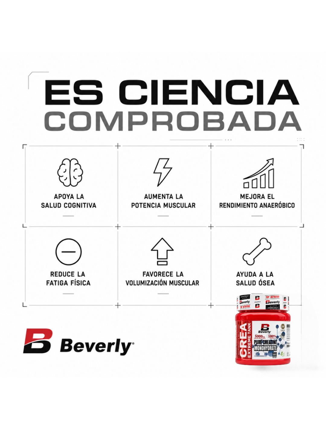 Creatina Monohidrato - 300 g - 60 servicios - Neutro