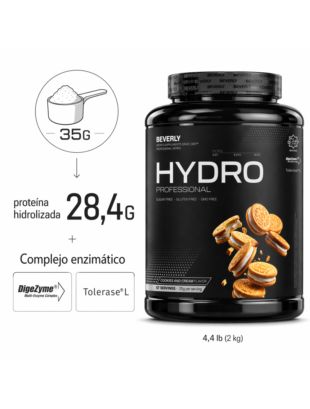 Hydro Protein Professional - 2 Kg - Cookies cream