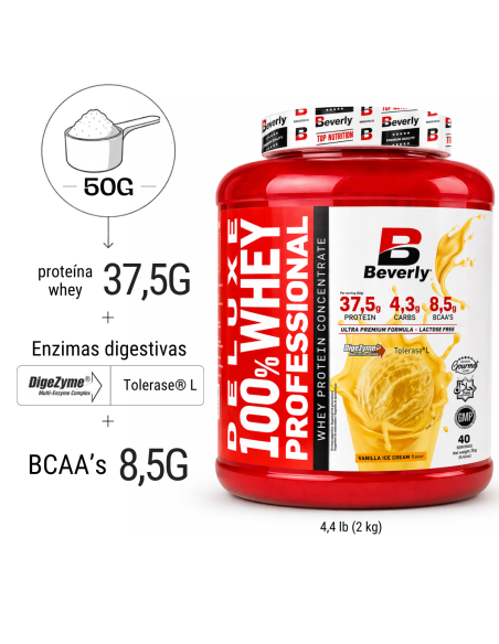 Deluxe whey profesional 2k/4,4libras - Vainilla