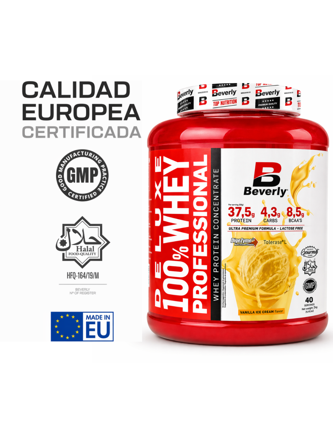 Deluxe whey profesional 2k/4,4libras - Vainilla