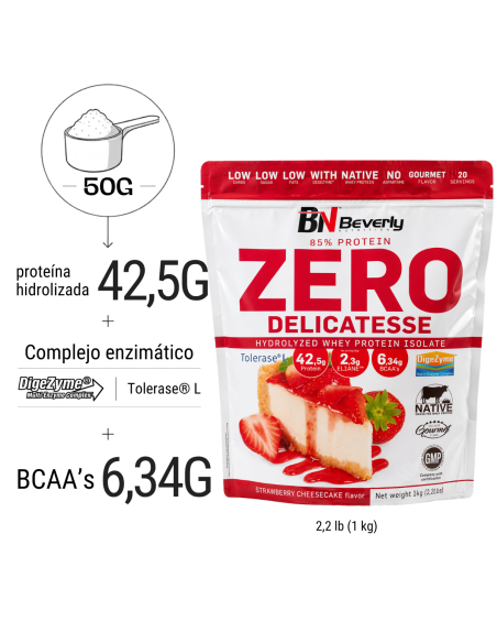 Hydrolyzed Zero Delicatesse 1K/2,2 Libras - Fresa con queso