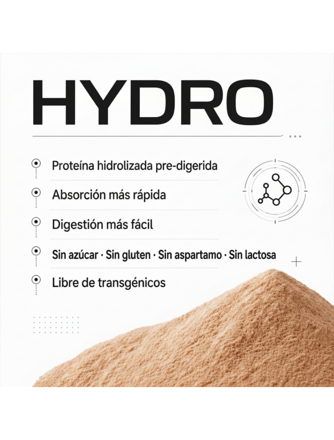 HYDRO PROTEIN 1K/2.2LB - CHOCO AVELLANA