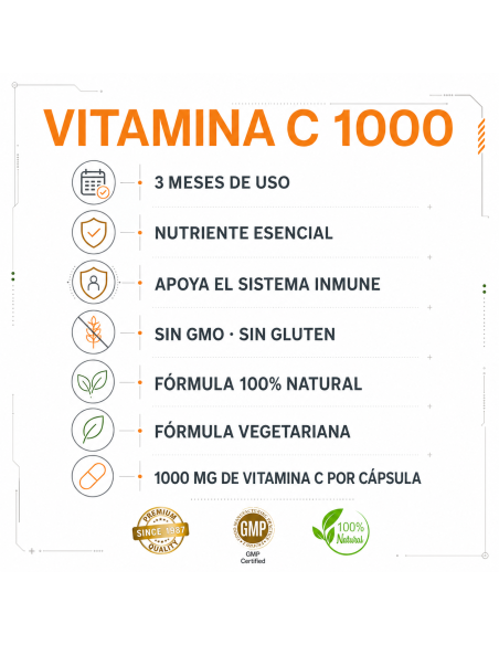 Vitamin C 1000 - 90 cápsulas