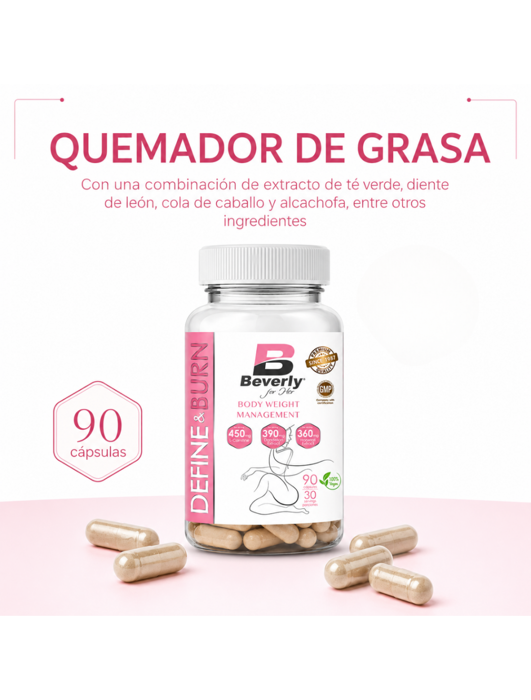 Define burn  / 90 cápsulas