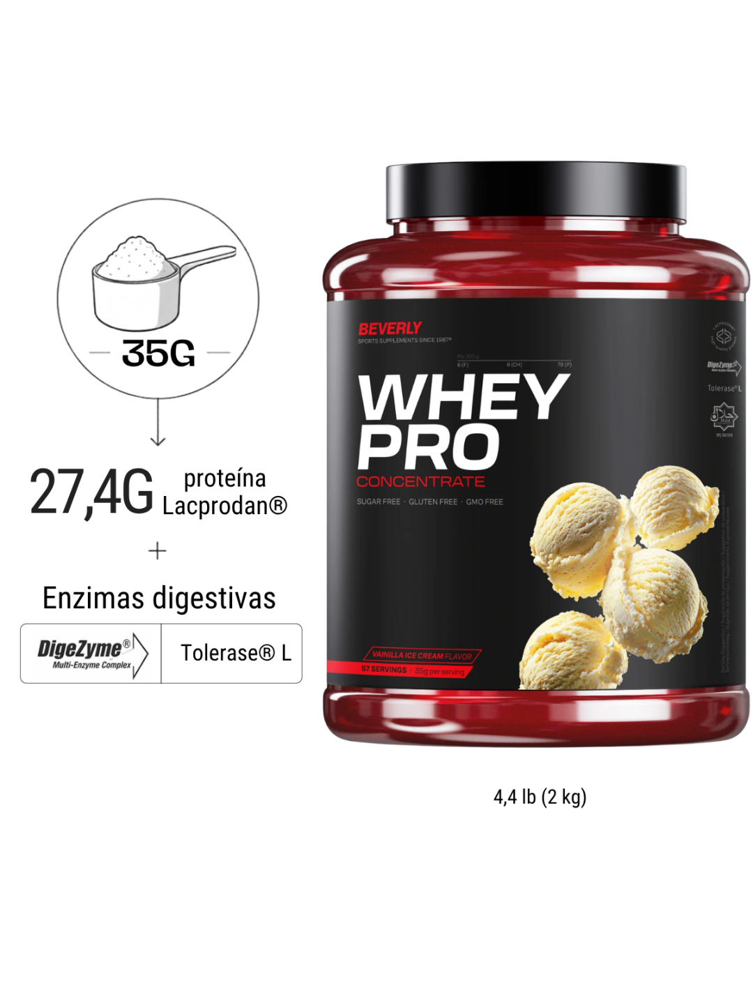 Deluxe whey profesional 2k/4,4libras - fresa