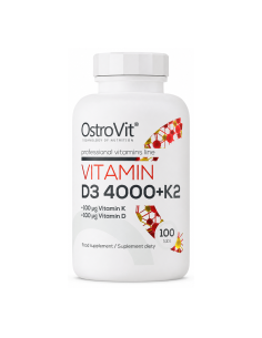 Vitamin D3 4000 + K2 - 100 tabletas