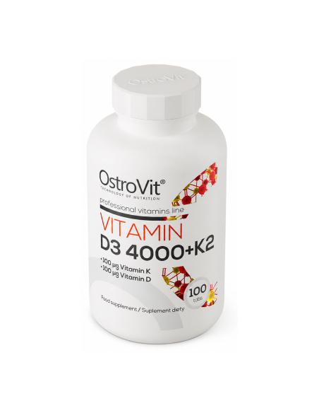 Vitamin D3 4000 + K2 - 100 tabletas