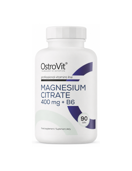 Magnesium Citrate 400 mg + B6 - 90 tabletas