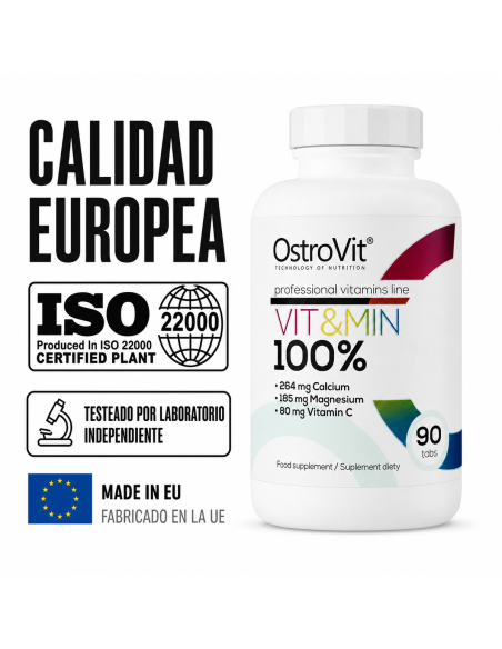 100% Vit&Min - 90 tabletas