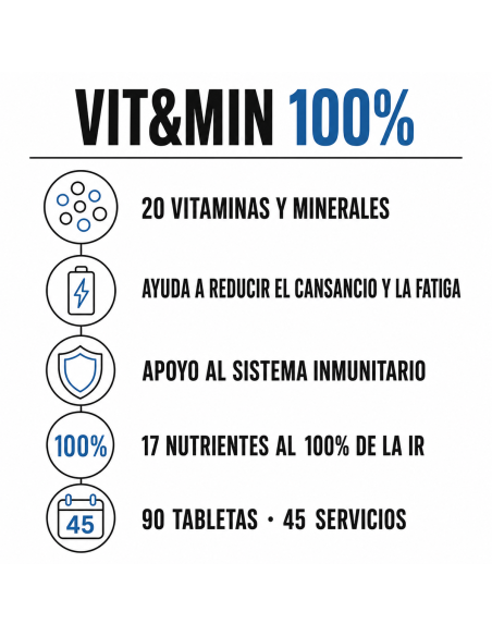 100% Vit&Min - 90 tabletas