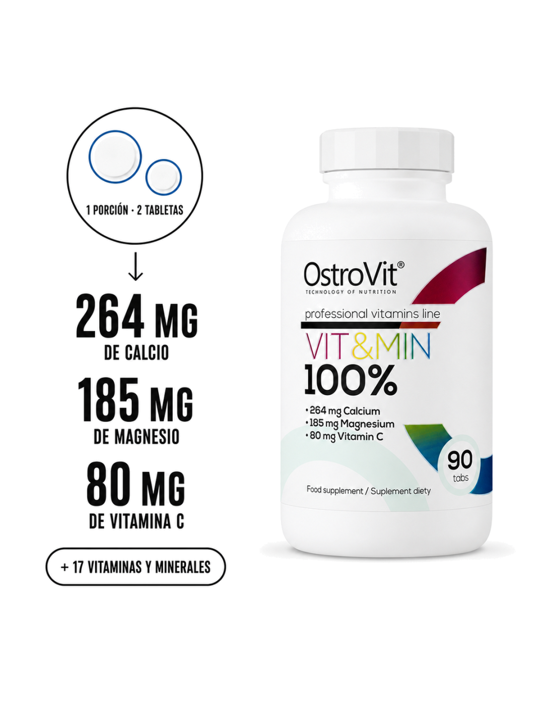 100% Vit&Min - 90 tabletas
