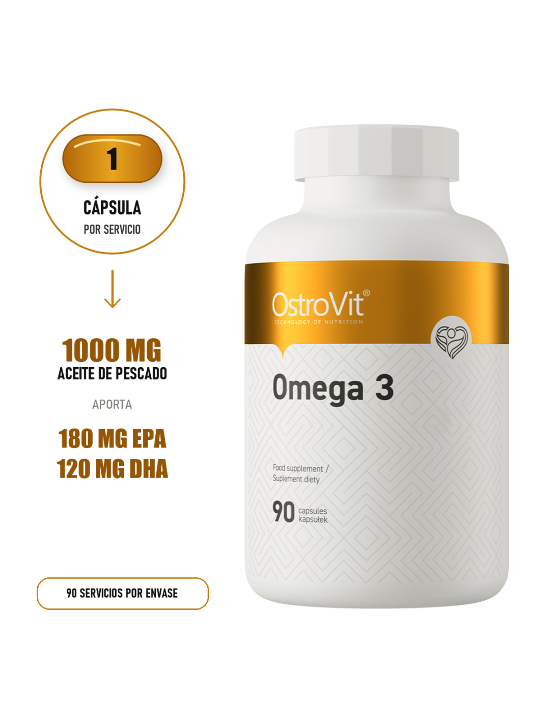 Omega 3 - 90 cápsulas