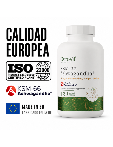 KSM-66 Ashwagandha VEGE - 120 cápsulas