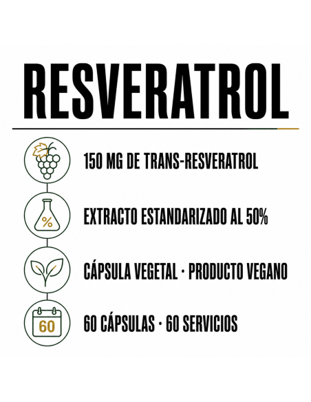 Resveratrol VEGE - 60 cápsulas