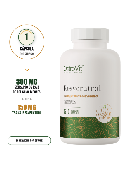 Resveratrol VEGE - 60 cápsulas