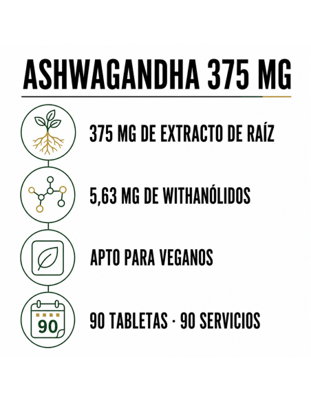 Ashwagandha - 90 tabletas